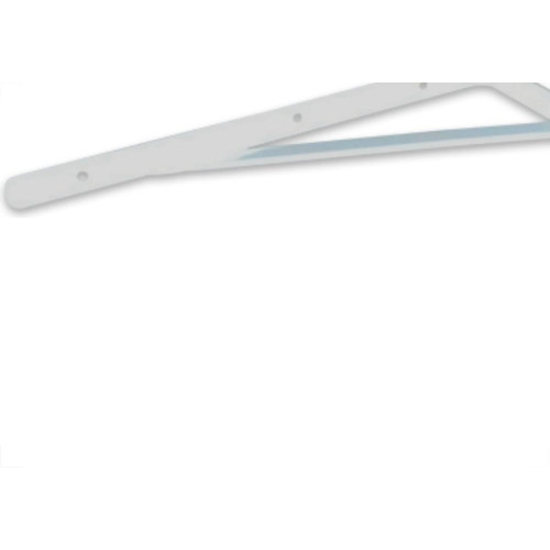 Cantoneira Mao Francesa R.C.A Forte Branco 30Cm - Kit C/12 Unidades