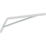 Cantoneira Mao Francesa R.C.A Forte Branco 40Cm - Kit C/12 Unidades
