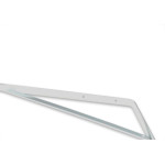 Cantoneira Mao Francesa R.C.A Forte Branco 40Cm - Kit C/12 Unidades