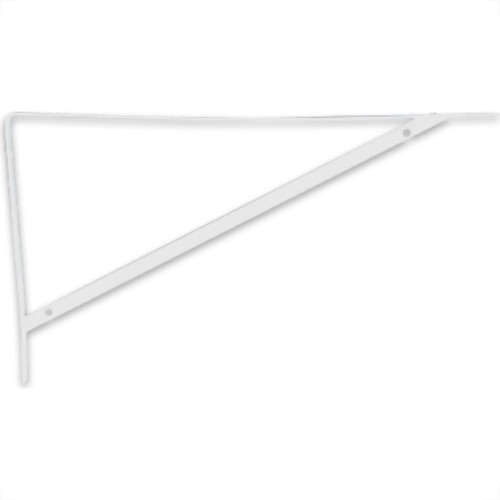 Cantoneira Mao Francesa R.C.A Forte Branco 50Cm - Kit C/12 Unidades