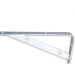 Cantoneira Mao Francesa R.C.A Leve Branco 20Cm - Kit C/12 Unidades