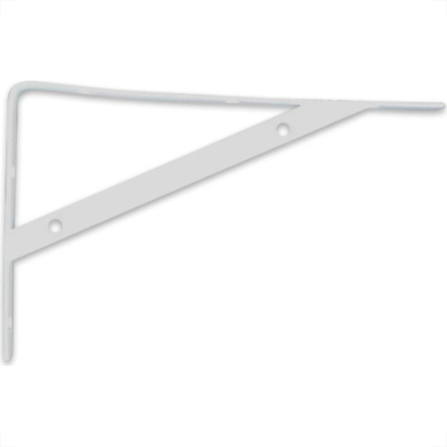 Cantoneira Mao Francesa R.C.A Leve Branco 25Cm - Kit C/12 Unidades