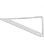 Cantoneira Mao Francesa R.C.A Leve Branco 25Cm - Kit C/12 Unidades