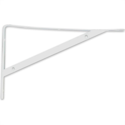 Cantoneira Mao Francesa R.C.A Leve Branco 30Cm - Kit C/12 Unidades