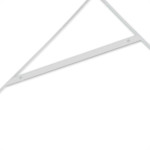 Cantoneira Mao Francesa R.C.A Leve Branco 40Cm - Kit C/12 Unidades