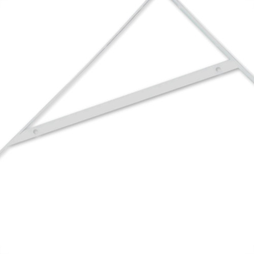 Cantoneira Mao Francesa R.C.A Leve Branco 40Cm - Kit C/12 Unidades