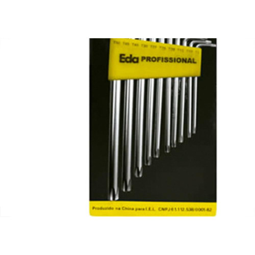 Jogo Chave Torx L C/Furo 10Pc Eda 8Qh