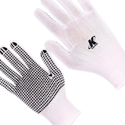 Luva Helanca Pigmentada Branco Kalipso - Kit C/12 Unidades