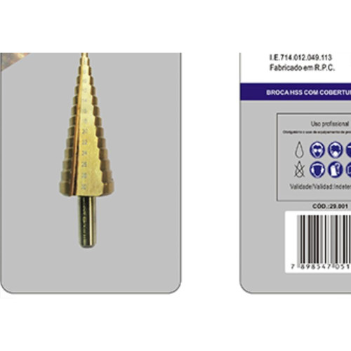 Broca Multi Diametro 4-20Mm Disflex