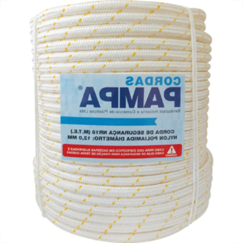 Corda Branco 3 Capa Tipo Bombeiro 12Mm Rl100