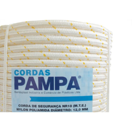 Corda Branco 3 Capa Tipo Bombeiro 12Mm Rl100