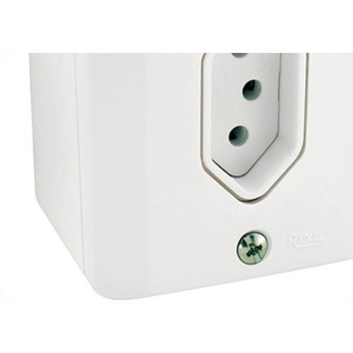 Sistema X Radial Branco 1Tomada 10A C/Caixa 1902113