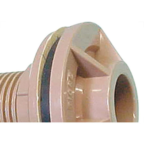 Adaptador  C/Flange Pvc Tigre 1/2 Marrom