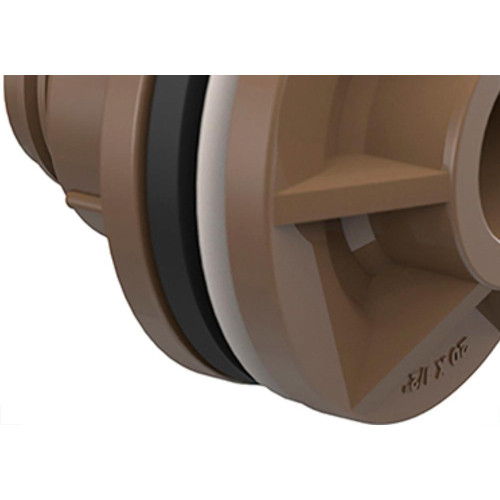 Adaptador  C/Flange Pvc Tigre 3/4 Marrom
