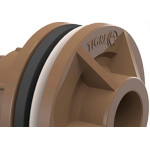 Adaptador  C/Flange Pvc Tigre 3/4 Marrom