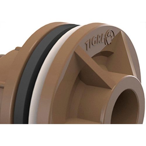Adaptador  C/Flange Pvc Tigre 3/4 Marrom