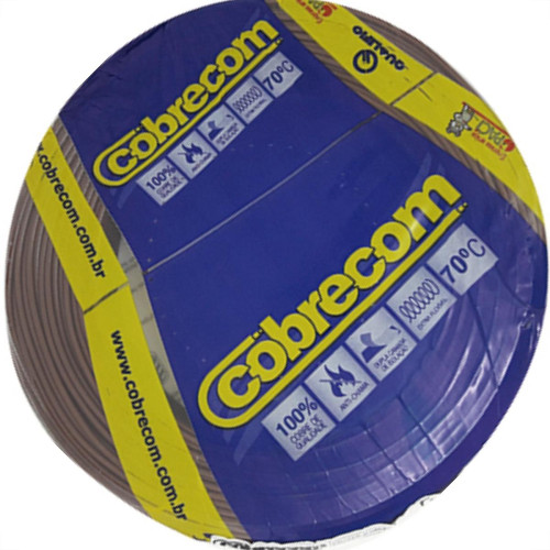 Fio Cabo Auto Cobrecom 100mts 1,5mm Marrom