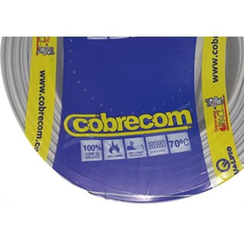 Fio Cabo Auto Cobrecom 100mts 2,5mm Cinza