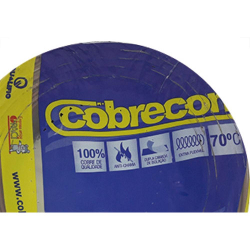 Fio Cabo Auto Cobrecom 100mts 2,5mm Marrom