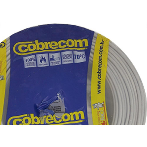 Fio Cabo Auto Cobrecom 100mts 4,0mm Cinza