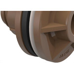 Adaptador  C/Flange Pvc Tigre E 1.1/2 Marrom
