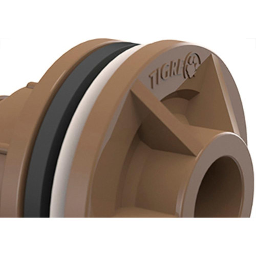 Adaptador  C/Flange Pvc Tigre E 1.1/2 Marrom