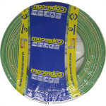 Fio Cabo Auto Cobrecom 100mts 1,5mm Verde/Amarelo