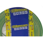 Fio Cabo Auto Cobrecom 100mts 1,5mm Verde/Amarelo
