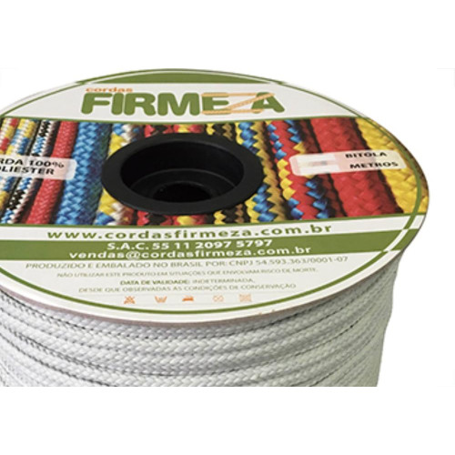 Corda Poliest.Firmeza Branco 10Mm-165Mt Carr