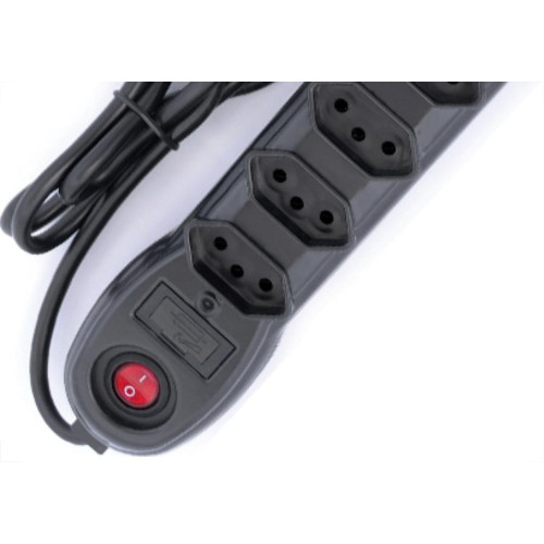 Filtro Linha Megatron 5 Tomada  Bivolt Preto