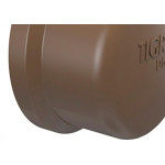 Caps Tigre PVC Liso Liso 1/2 Marrom