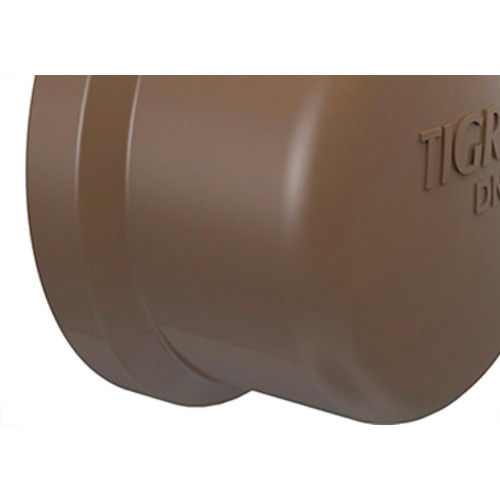 Caps Tigre PVC Liso Liso 1/2 Marrom