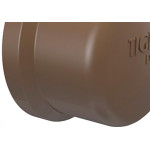 Caps Tigre PVC Liso Liso 3/4 Marrom