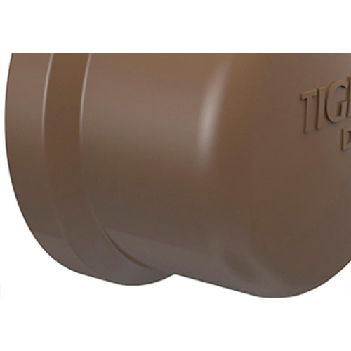 Caps Tigre PVC Liso Liso 3/4 Marrom
