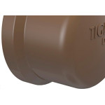 Caps Tigre PVC Liso Liso 1 Marrom
