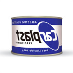 Massa Plastica 400Gr Carplast Cinza - Kit C/12 Unidades