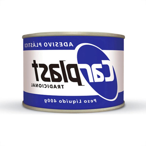 Massa Plastica 400Gr Carplast Cinza - Kit C/12 Unidades