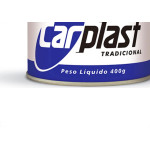 Massa Plastica 400Gr Carplast Cinza - Kit C/12 Unidades