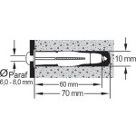 Bucha Fix.Sfor Mu 10 C/250 P/Tijolo Fur