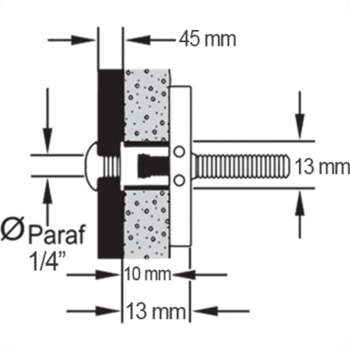 Bucha Drywall Sforbolt 1/4 C/100 C/Par