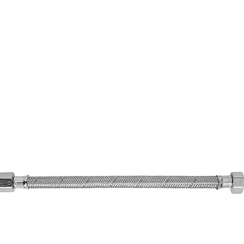 Engate Cromado Flex Blukit 40Cm Malha Inox