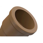 Cotovelo Tigre PVC Liso Liso K 1.1/2 X 45 Marrom