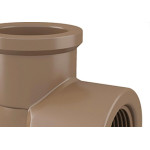 Cotovelo Tigre Lr 3/4 X 1/2 Marrom - Kit C/20 Unidades
