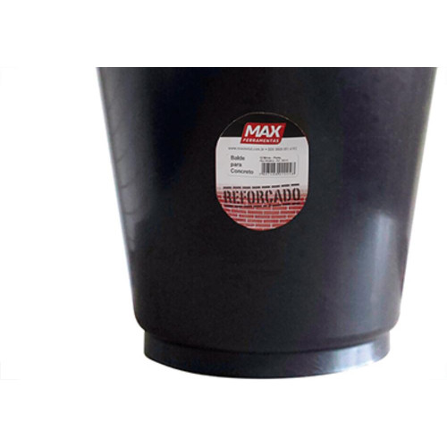 Balde Pvc Max Preto 12L