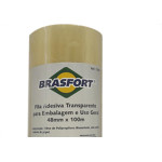 Fita Embal Brasfort 48X100 Transp - Kit C/5 Unidades