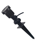 Luminaria Espeto P/Jard Kian Preto-Amb Led 5W Bi