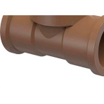Tee Tigre Llr 3/4 X 3/4 Marrom