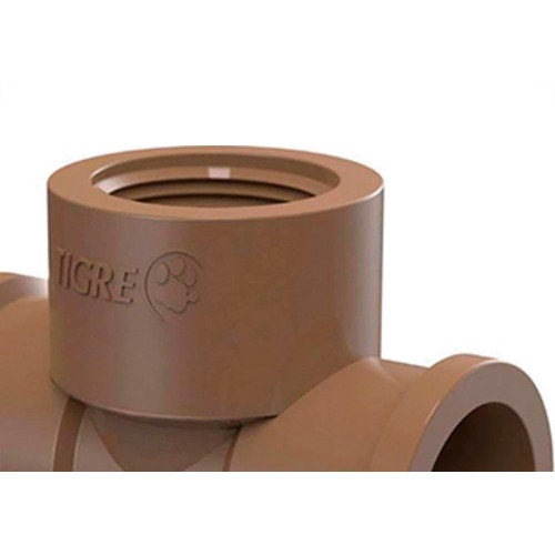 Tee Tigre Llr 3/4 X 3/4 Marrom