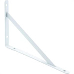 Cantoneira Mao Francesa Hayner Leve Branco 20Cm - Kit C/12 Unidades
