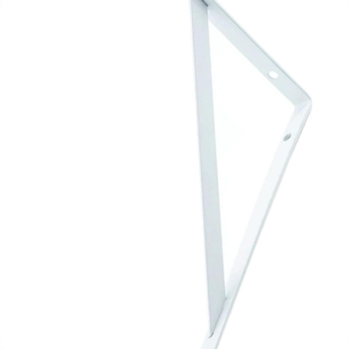 Cantoneira Mao Francesa Hayner Leve Branco 20Cm - Kit C/12 Unidades